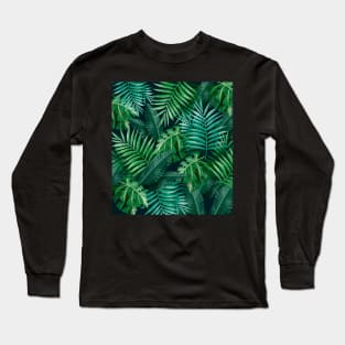 Tropical Leaves Long Sleeve T-Shirt